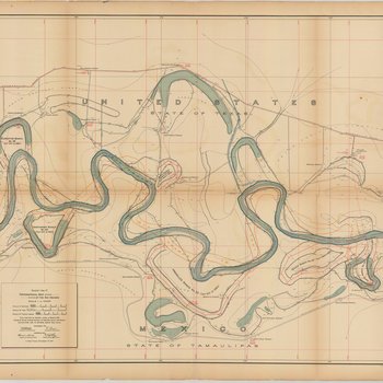 Topographical Map of the Rio Grande From Roma To The Gulf Of Mexico Sheet No. 17 [San Pedro Ranch and Toluca, Texas]