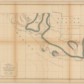 Topographical Map of the Rio Grande From Roma To The Gulf Of Mexico Sheet No. 25 [Southmost, Piper Plantation, Texas]