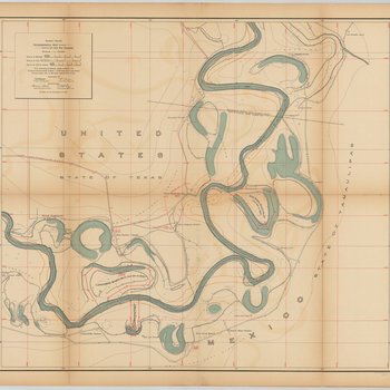 Topographical Map of the Rio Grande From Roma To The Gulf Of Mexico Sheet No. 26 [Brulay Plantation, San Rafael Ranch, Texas]