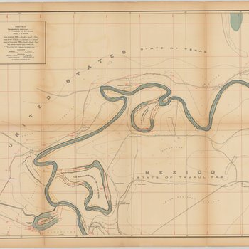 Topographical Map of the Rio Grande From Roma To The Gulf Of Mexico Sheet No. 27, [San Martin Ranch, Southmost, Texas]