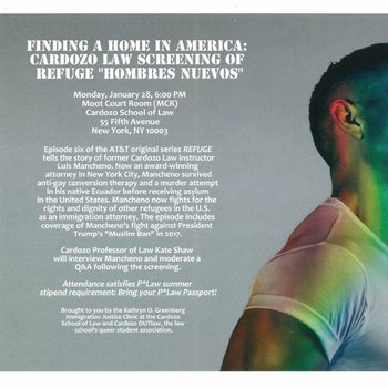Refuge & Resilience: Screening of “Hombres Nuevos” at Cardozo
