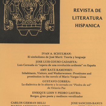 INTI Número 8 - Otoño 1978, Front Cover