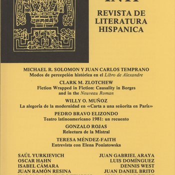 INTI Número 15 - 1982, Front Cover