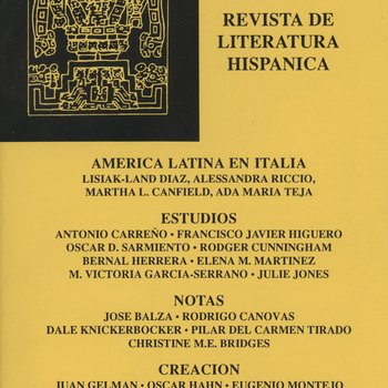 INTI Número 34-35 - Otoño 1991, Front Cover