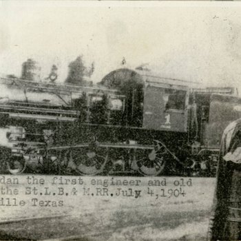 Page 07, W. J. Jordan, first engineer of the St. Louis, Brownsville and Mexico Railway