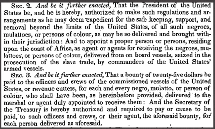1819 Mar 03. An Act in addition to Acts prohibiting the slave trade.