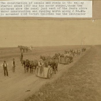 Page 10, Construction of first canal in Harlingen, Texas