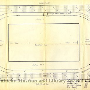 Architectural Drawing of Gym & Basketball Court