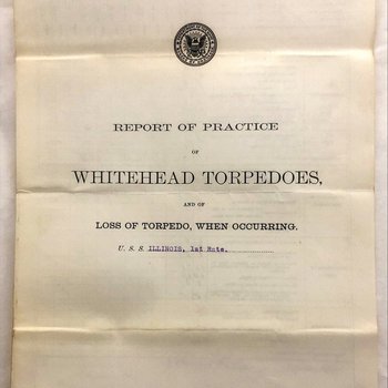 Report of Practice of Whitehead Torpedoes, 1906 Feb 2