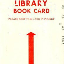 Library Book Punch Card