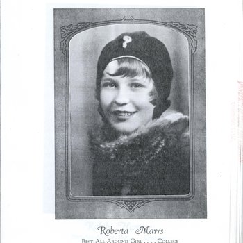 Roberta Marrs: Best All-Around Girl (College), 1930