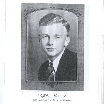 Ralph Hamme: Best All-Around Boy (College), 1930