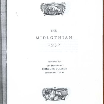 Title Page of The Midlothian, 1930