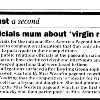 Officials Mum About Virgin Rule