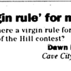 Virgin Rule for Men
