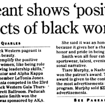 Pageant Shows 'Positive Aspects of Black Women'