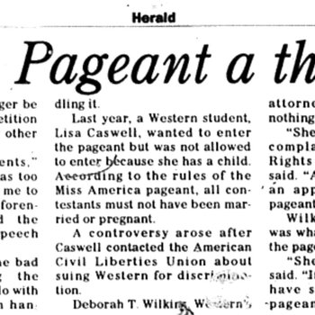 Miss Western: Pageant a Thing of the Past