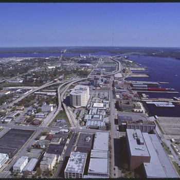 Jacksonville 1998 Aerials - 10 (Bay Street and Forsyth Street)