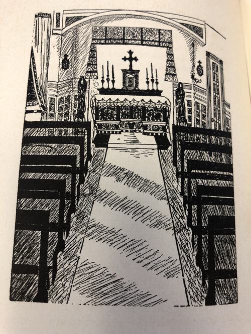 Edgehill Chapel, 1930s. Photograph Collection, Dominican University of California, Archives, San Rafael, CA.