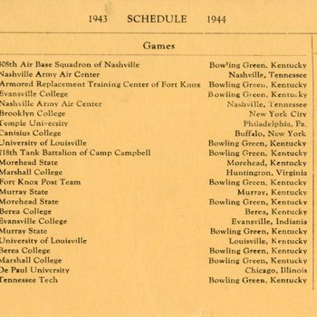 1943 Schedule 1944