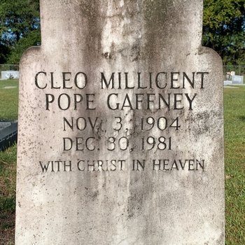 Cleo Millicent Pope Gaffney