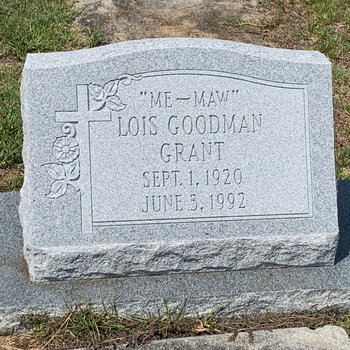 Lois "Me-Maw" Goodman Grant
