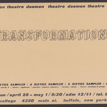 Transformations: a Sixties Sampler (series of shorts), 1977