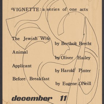 Vignette: a series of one acts. The Jewish Wife / Animal / Applicant / Before Breakfast, 1982