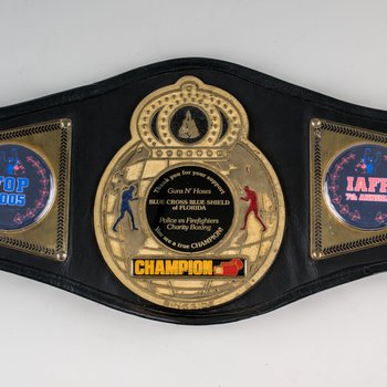 BCBS FL Police vs Firefighters Charity Boxing Belt, 2005