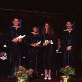 1992 Lynn Commencement: Bachelor Degree Award recipients on stage