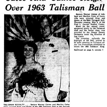 Cates & Caines Reign Over 1963 Talisman Ball