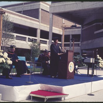 Speakers at the First Commencement Ceremony