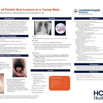A Case of Painful Oral Lesions in a Young Male