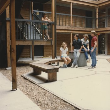 Osprey Village Courtyard, 1985