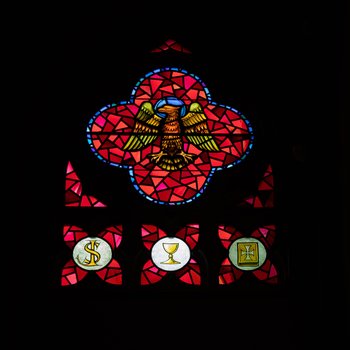 Symbols of Our Faith: Crimson Window (The Witness of St. John the Evangelist)