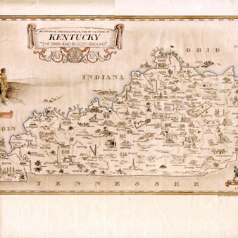 An Historical and Geographical Map of the State of Kentucky, the Dark and Bloody Ground