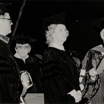 1981 CBR Commencement: Gerald Carville Edith Whitlock Marylou Whitney and Don Ross
