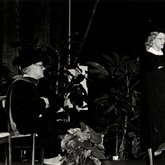 1981 CBR Commencement: Marylou Whitney speaks at podium
