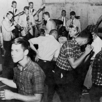 Students Dance on Loading Dock at University Center