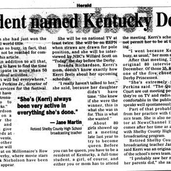Western Student Named Kentucky Derby Queen