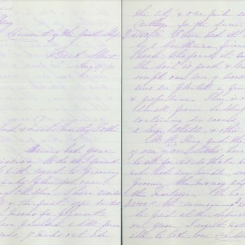 Letter, Mother M. of St. Joseph David to Archbishop John Purcell, Pages 1-2 of 4
