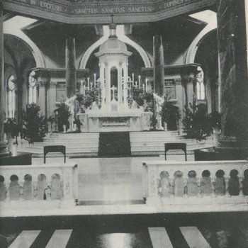 Girls' Town Chapel Altar from behind Communion Rail