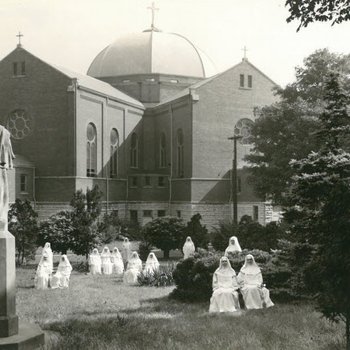 Novices outside Girls' Town Chapel