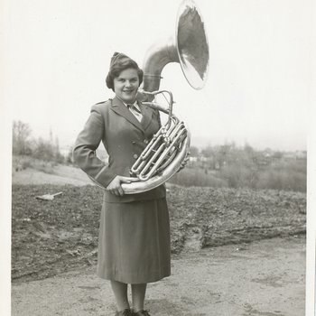 Sousaphone Player, Girls' Town Marching Band