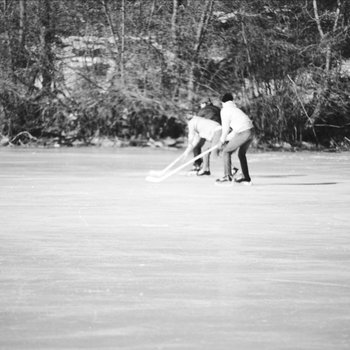 Ice Hockey on College Lake, January 1978 2