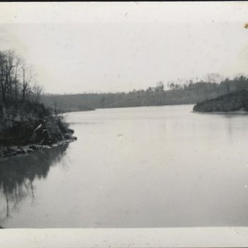 Lake Expanse from Highway Bridge Over Dam Spillway, 1940 2