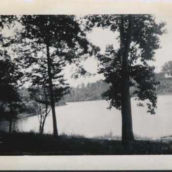 Lake View from College Picnic Grounds, Autumn 1940