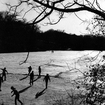 Scating on College Lake, January 13, 1970