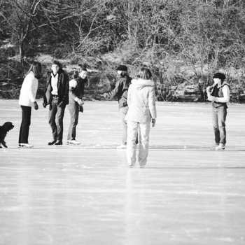 Skating on College Lake, January 1978 5