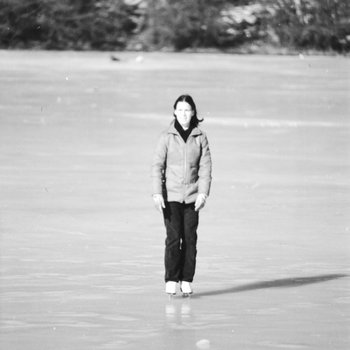 Skating on College Lake, January 1978 3